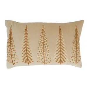 14" x 22" Oblong Beaded Trees Pillow