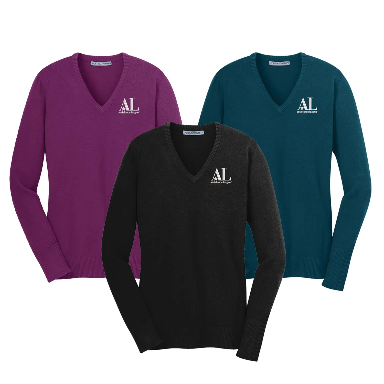 Assistance League Icon V-Neck Sweater