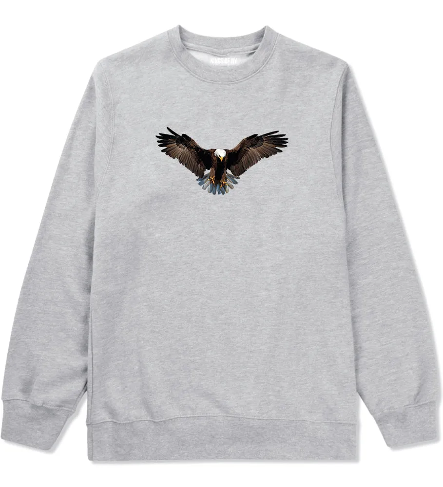 Bald Eagle Wings Spread Mens Crewneck Sweatshirt