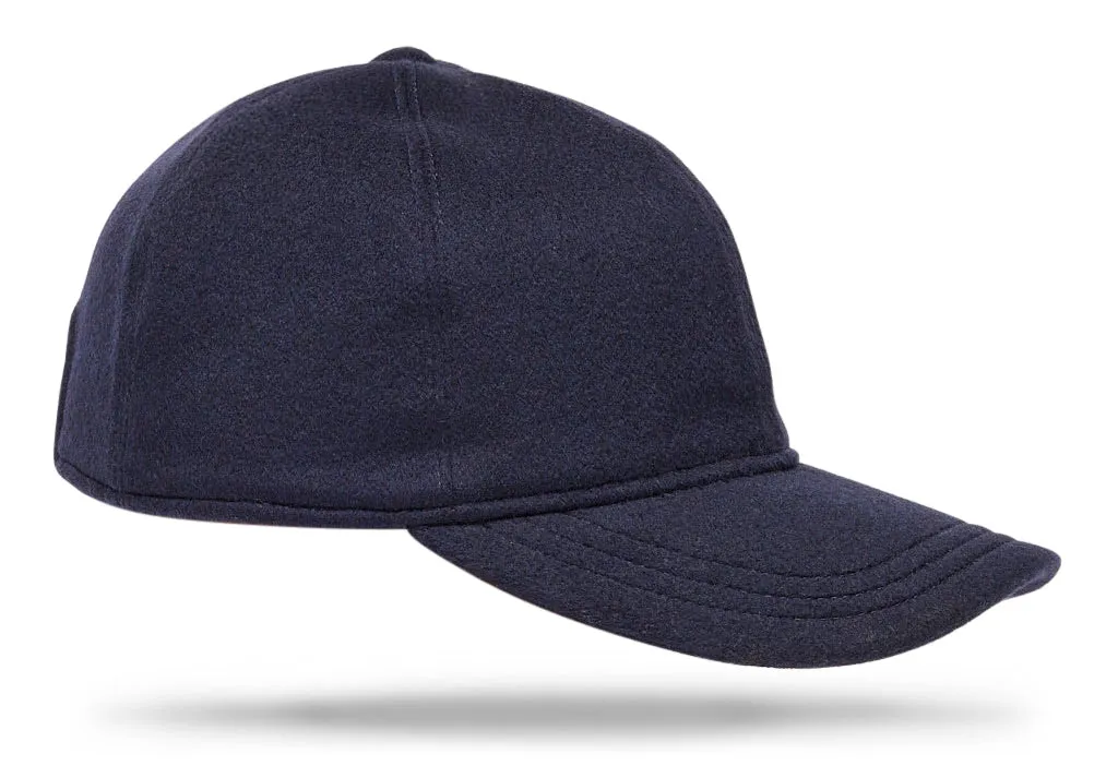 Cashmere Baseball Cap - Navy