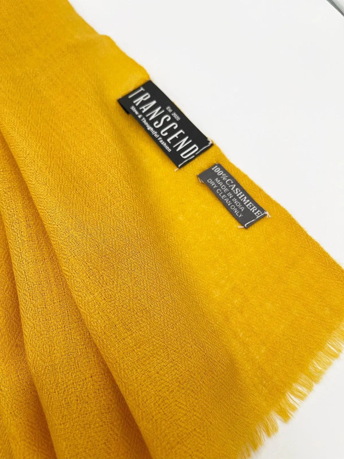 Cashmere Scarf - YELLOW