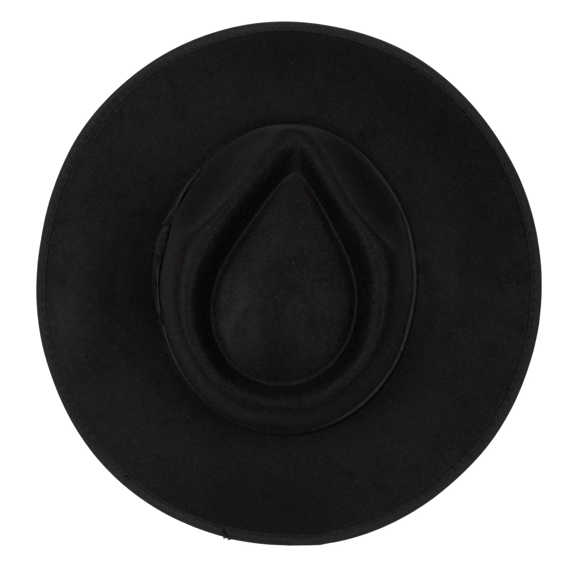 Classic Brim Fedora with Flat Grosgrain Bow and Band