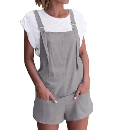 Cotton Shorts Dungarees