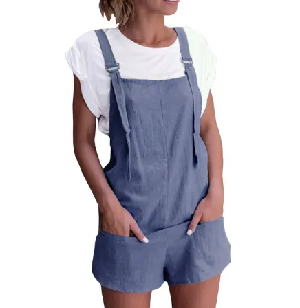 Cotton Shorts Dungarees