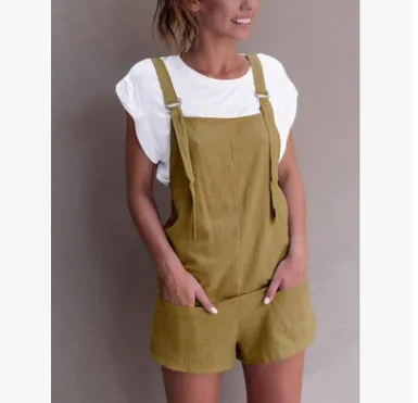 Cotton Shorts Dungarees