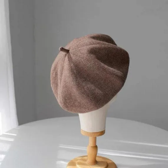 Customized oversize Wool Beret for Men Women