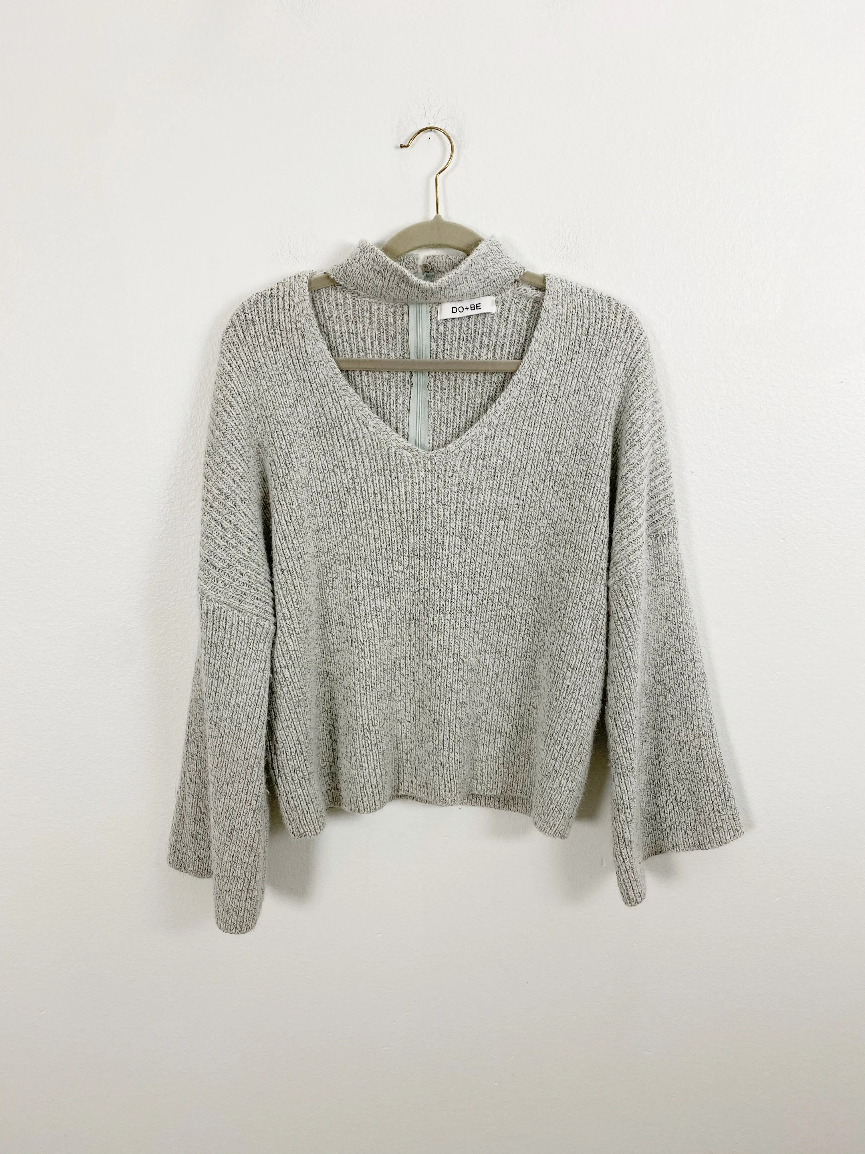 DO BE Knit Thick Choker Sweater Medium