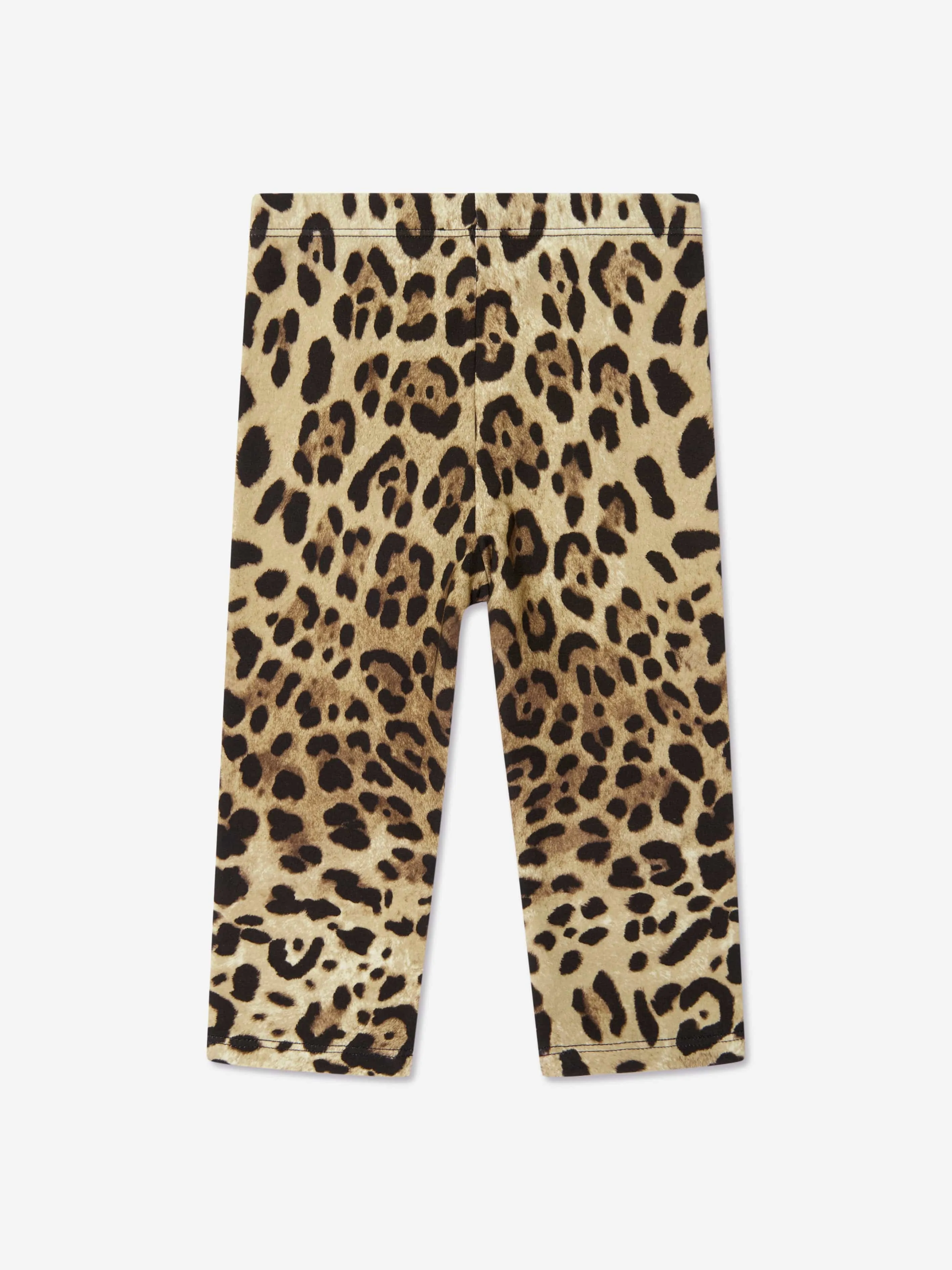 Dolce & Gabbana Baby Girls Leopard Leggings in Beige