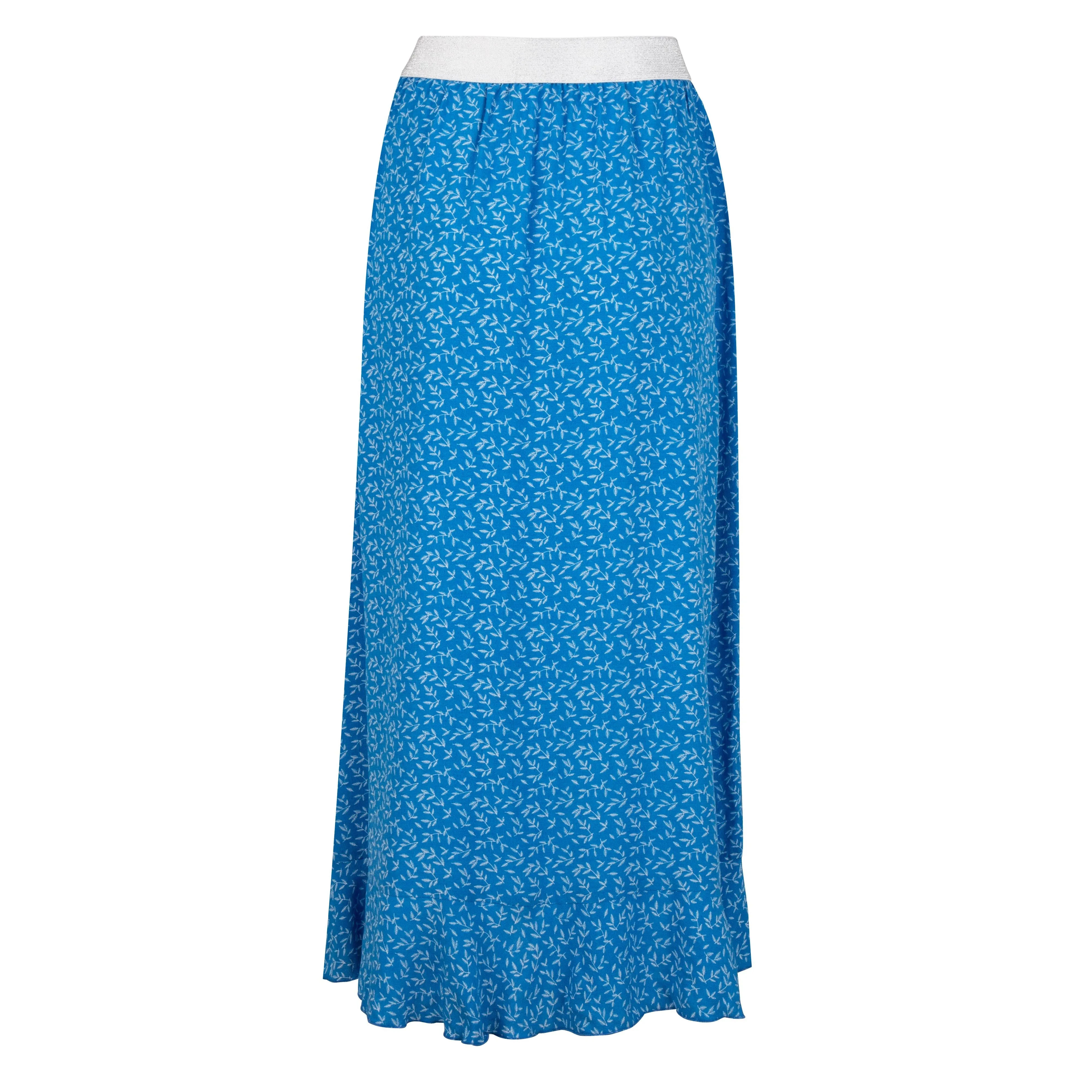 Esqualo - Ruffle Leaf Print Skirt