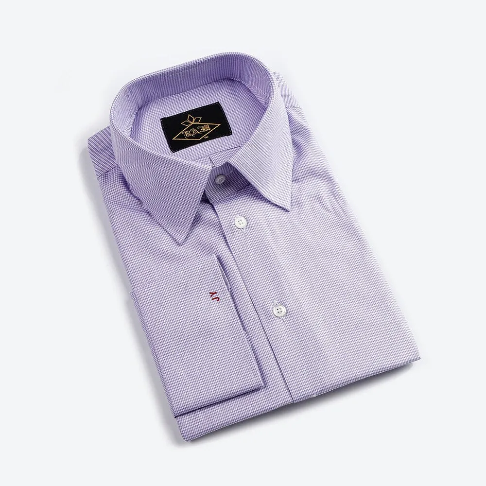 Fashion Trend Business Long Sleeve Purple Men's Shirt