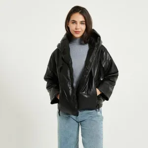 FashionSierra - Womens Fashion Loose Hooded Parka Jacket