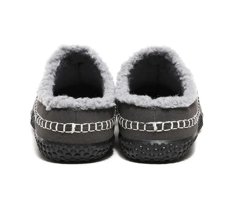 Fleece-Lined Indoor Slippers