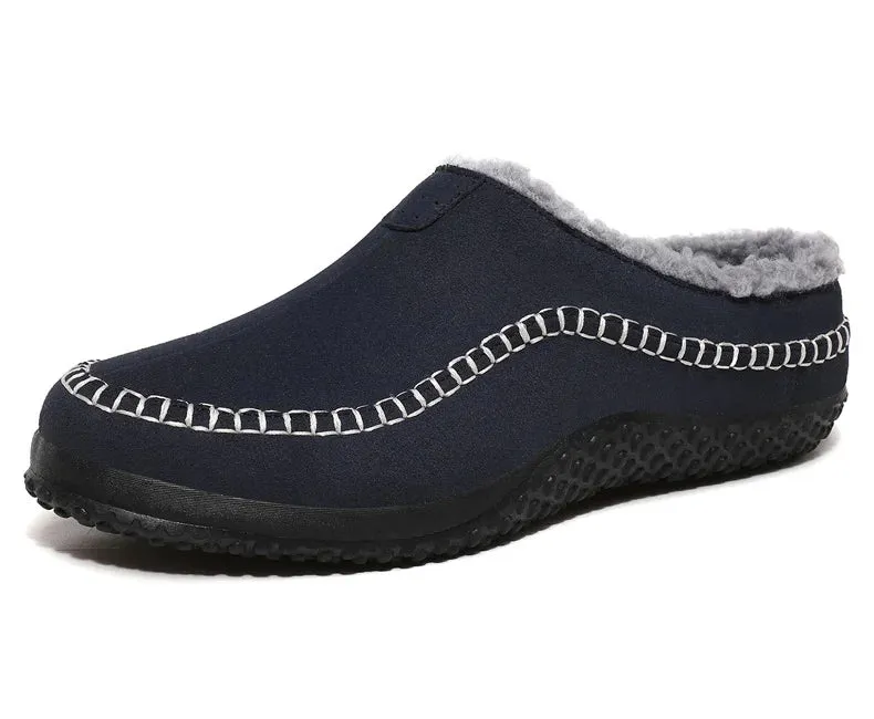 Fleece-Lined Indoor Slippers