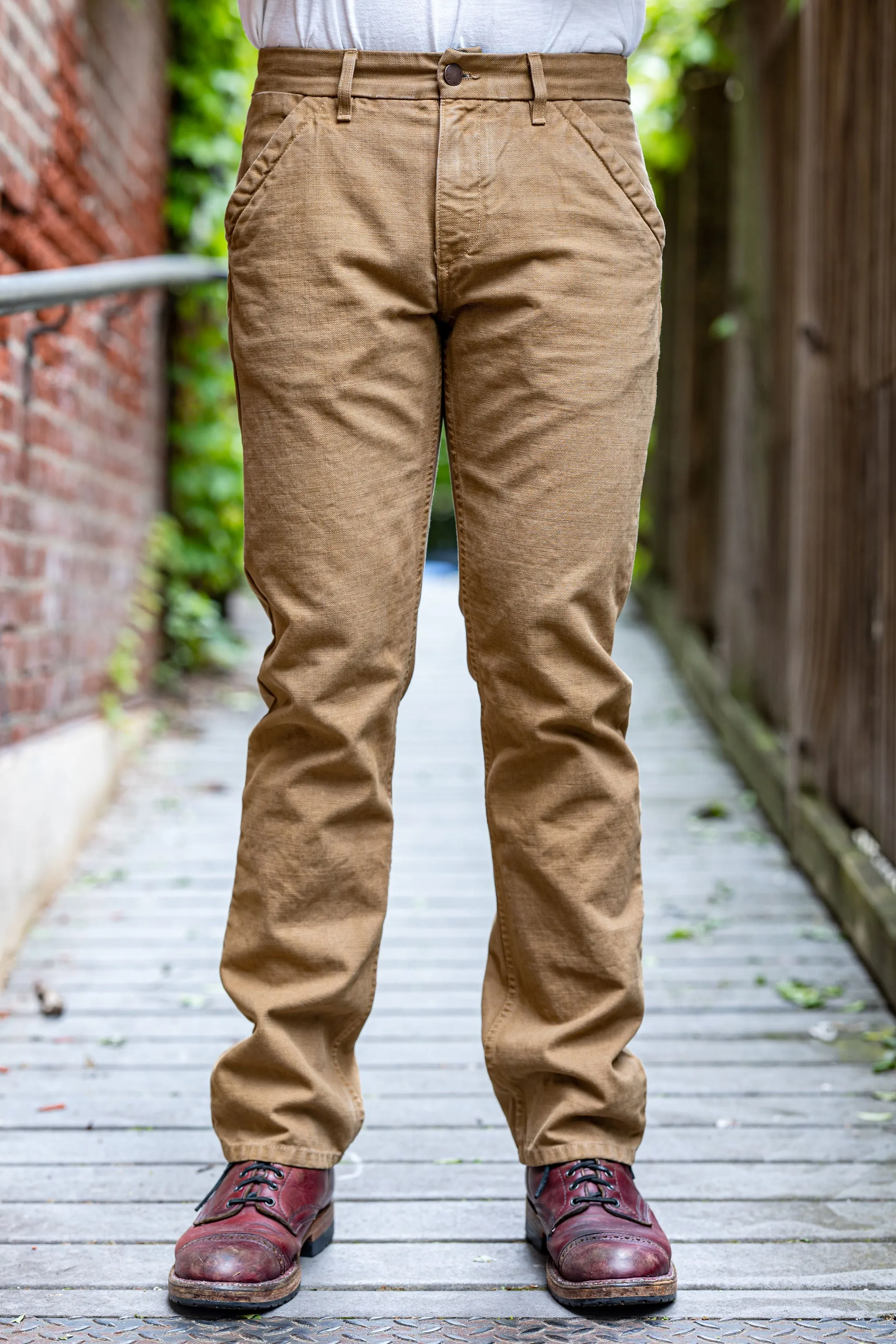 Freenote Cloth Workers Chino Slim Fit - 14oz Slub Tan