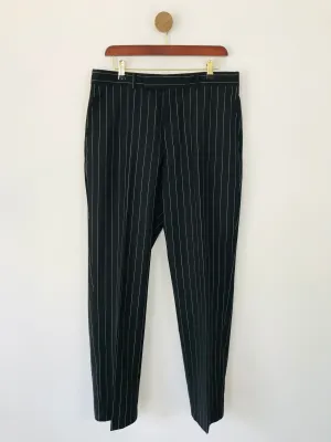 French Connection Men's Striped Smart Trousers | 34 | Black