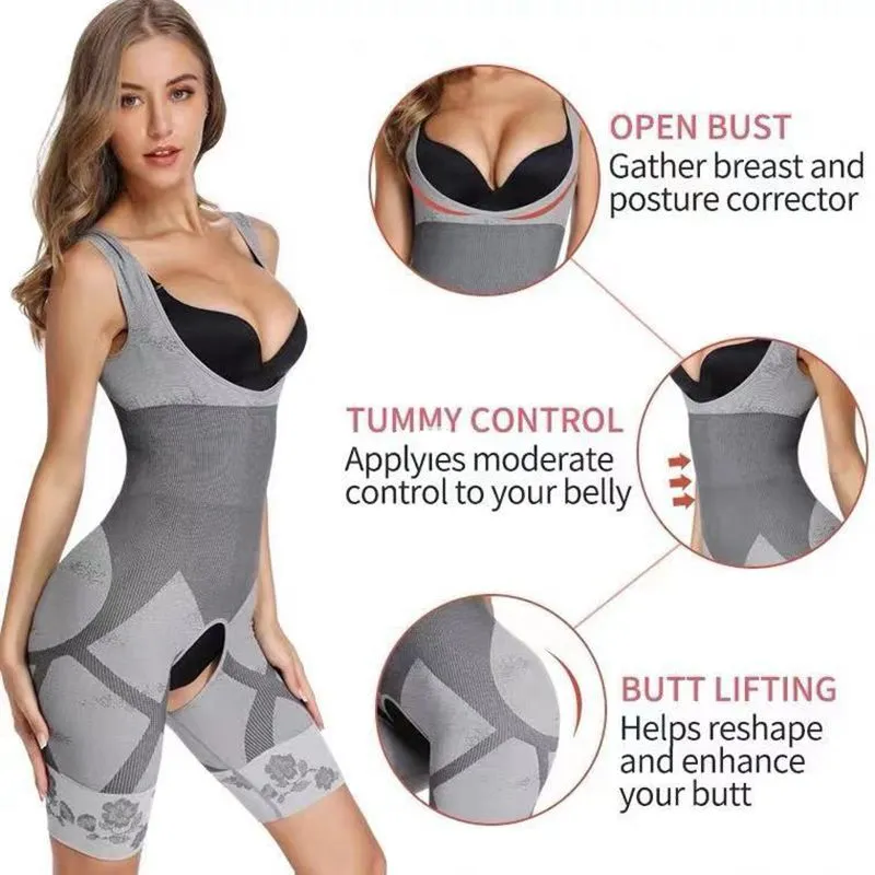 Full Body Open Crotch Waist Trainer Shaping Underwear