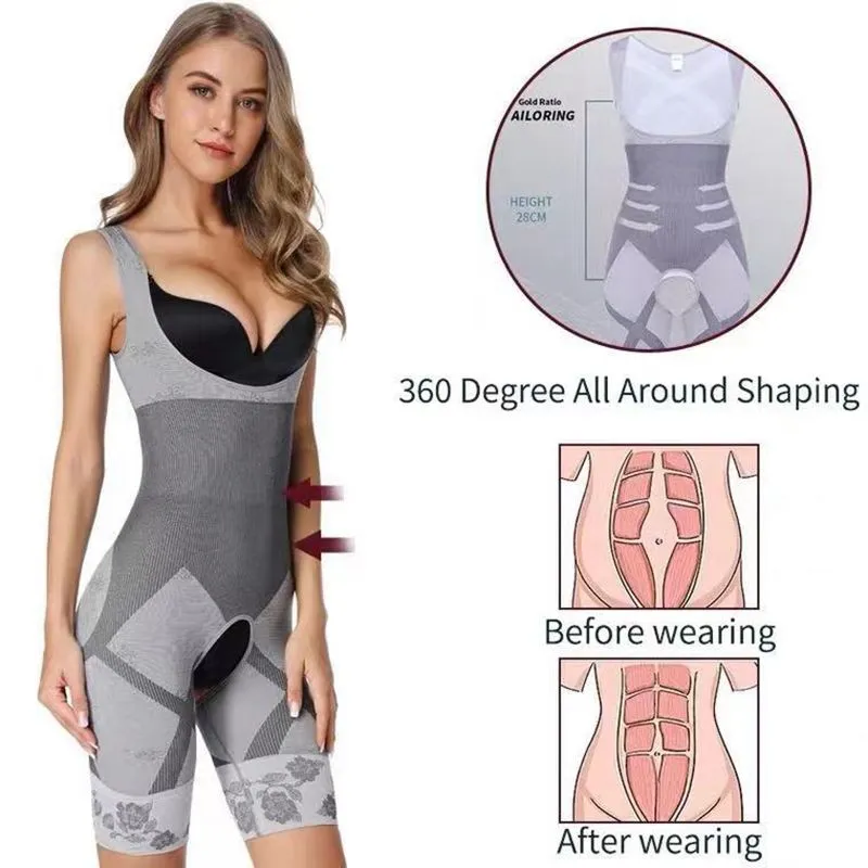 Full Body Open Crotch Waist Trainer Shaping Underwear