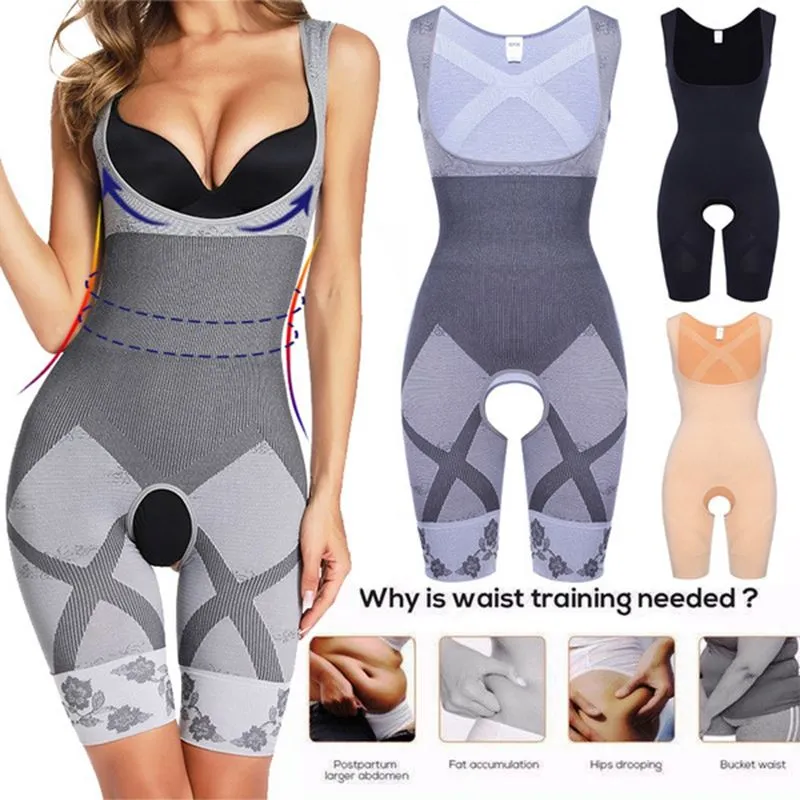 Full Body Open Crotch Waist Trainer Shaping Underwear