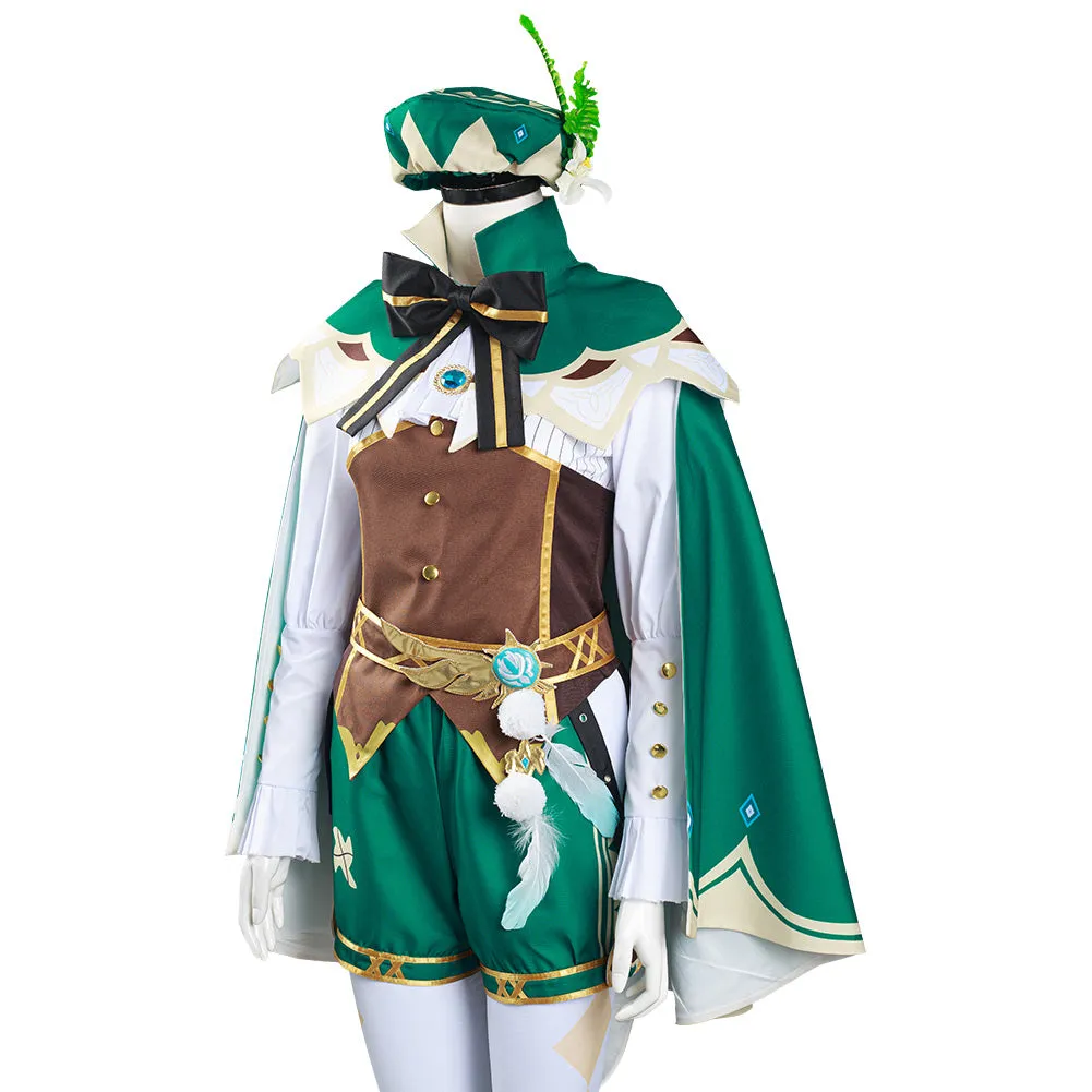 Genshin Impact Venti Shirt Halloween Carnival Suit Cosplay Costume