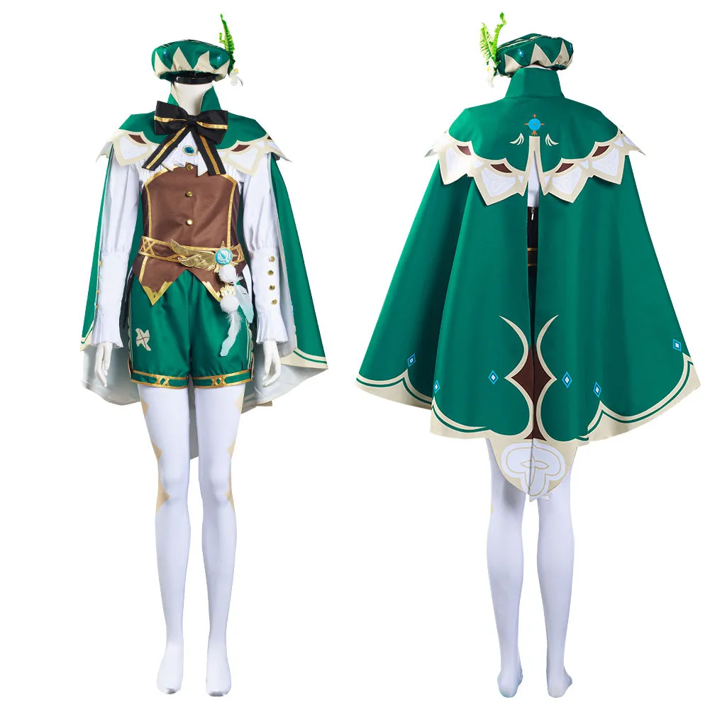 Genshin Impact Venti Shirt Halloween Carnival Suit Cosplay Costume