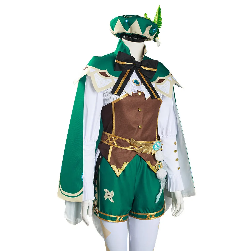 Genshin Impact Venti Shirt Halloween Carnival Suit Cosplay Costume