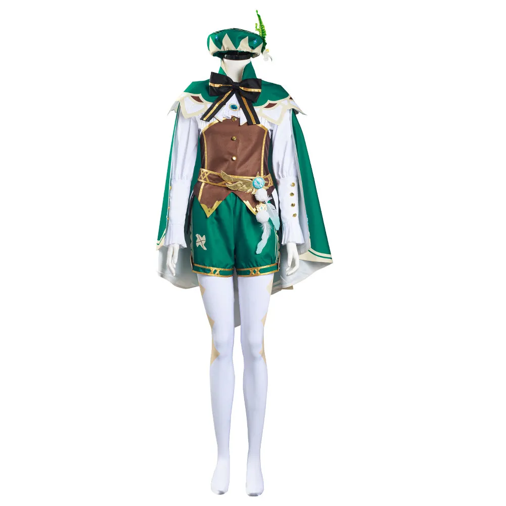 Genshin Impact Venti Shirt Halloween Carnival Suit Cosplay Costume