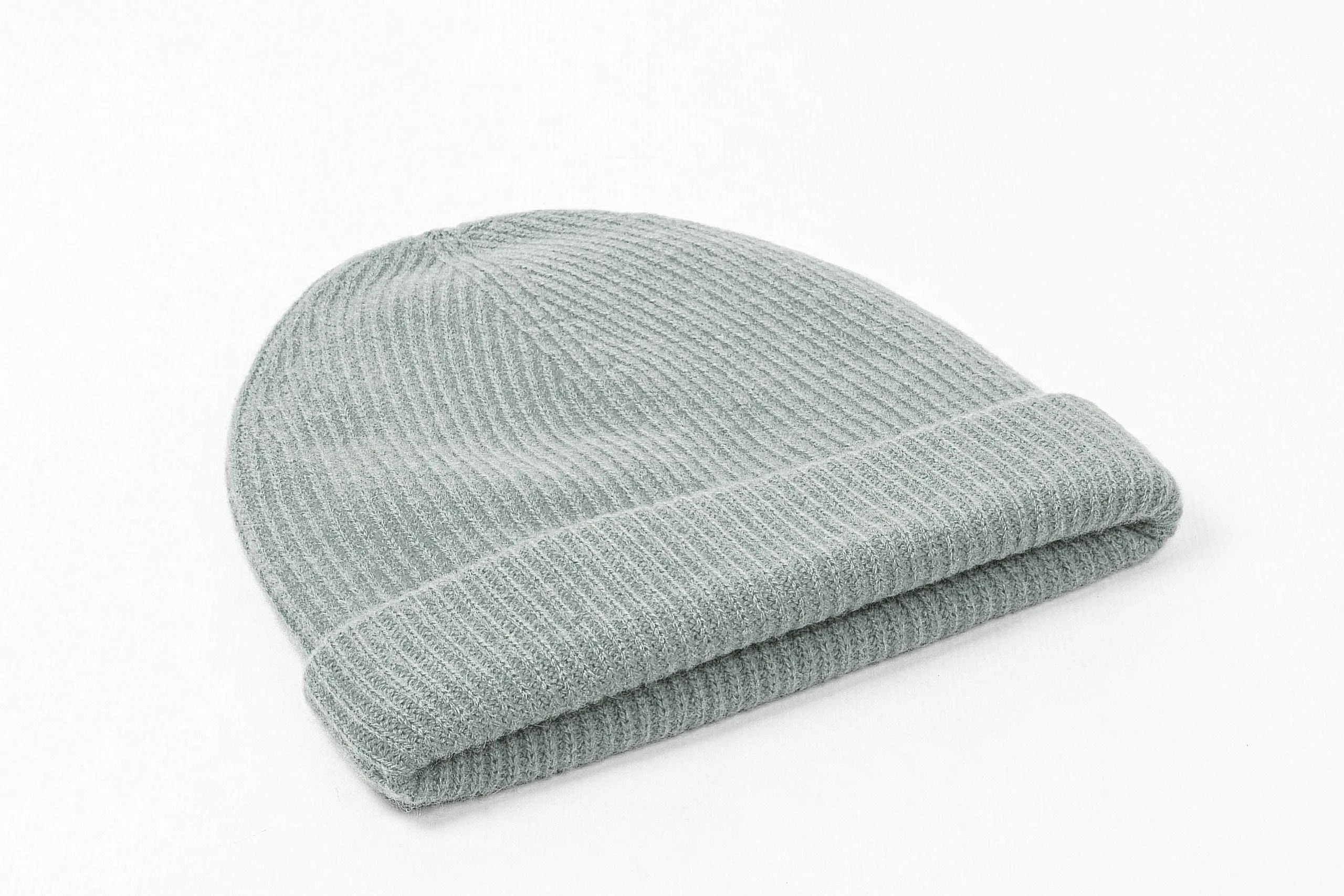 Heavy Rib Cashmere Cap