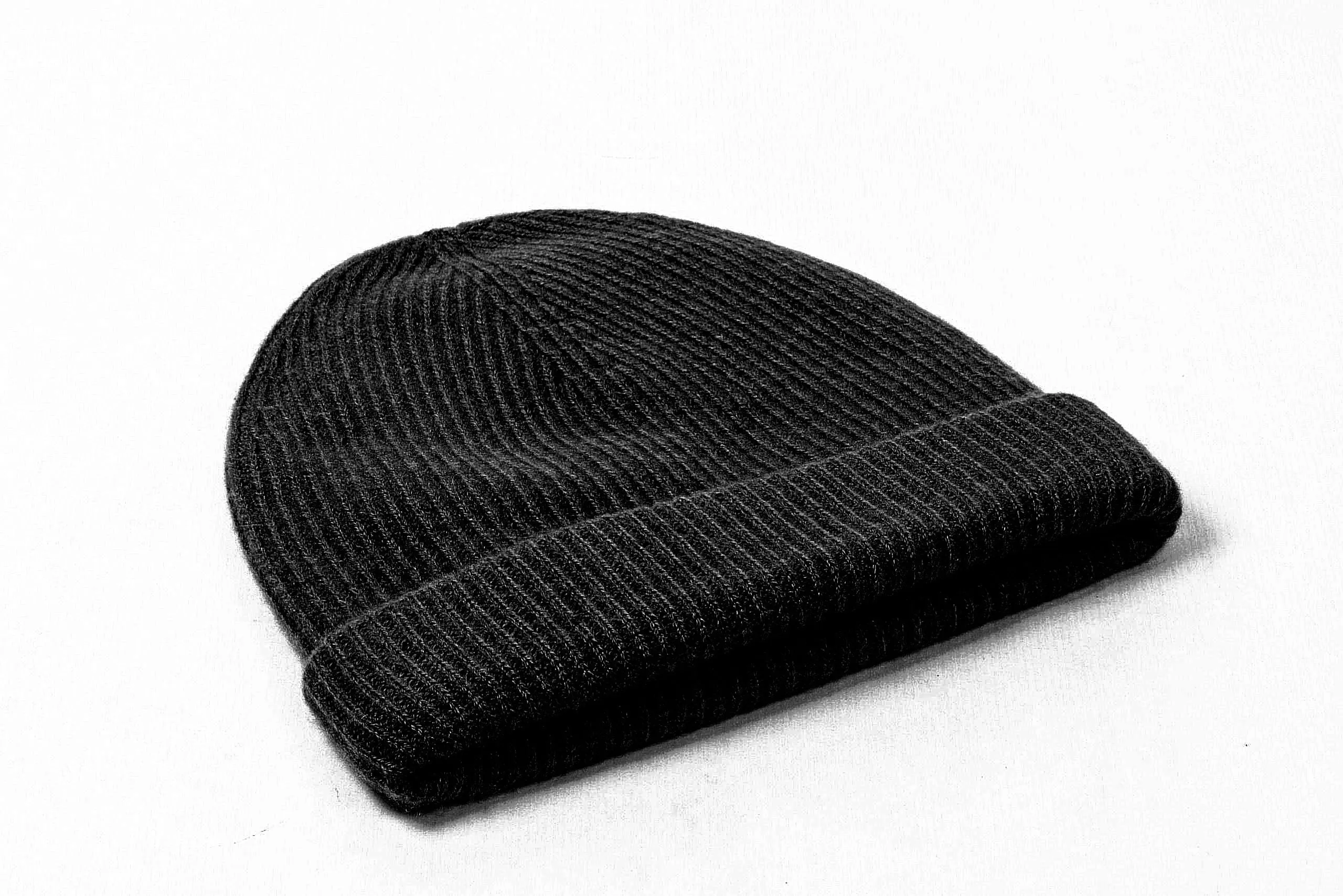 Heavy Rib Cashmere Cap