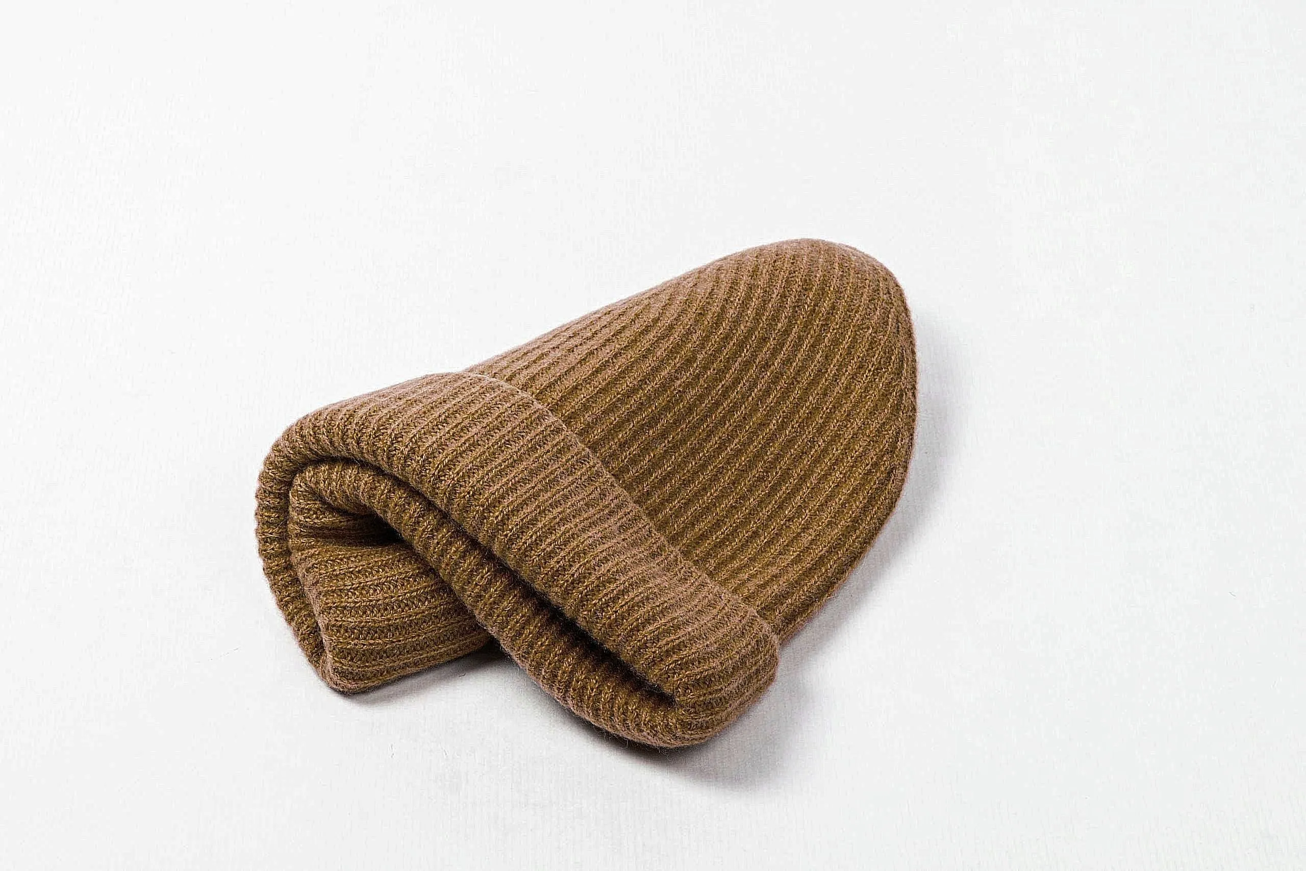 Heavy Rib Cashmere Cap