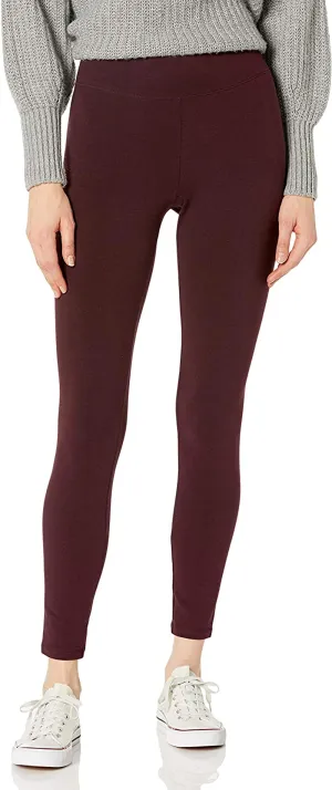 HUE Women's Cotton Ultra Legging with Wide Waistband, Assorted