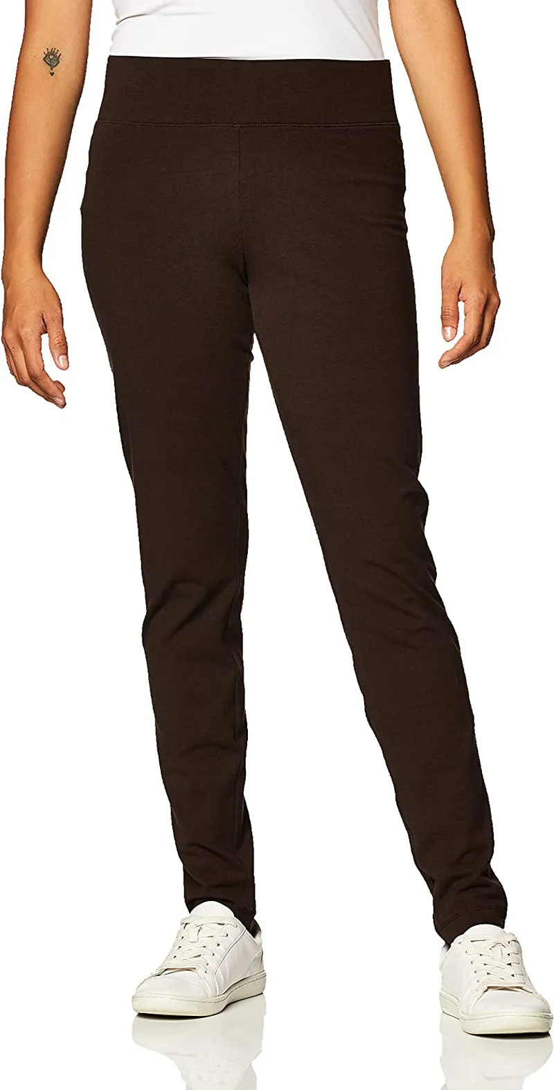 HUE Women's Cotton Ultra Legging with Wide Waistband, Assorted