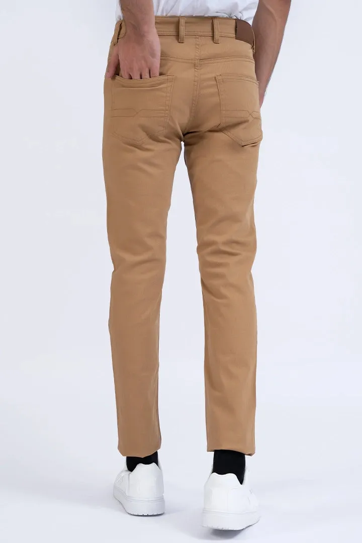 Khaki Slim Fit  5 Pocket Pants