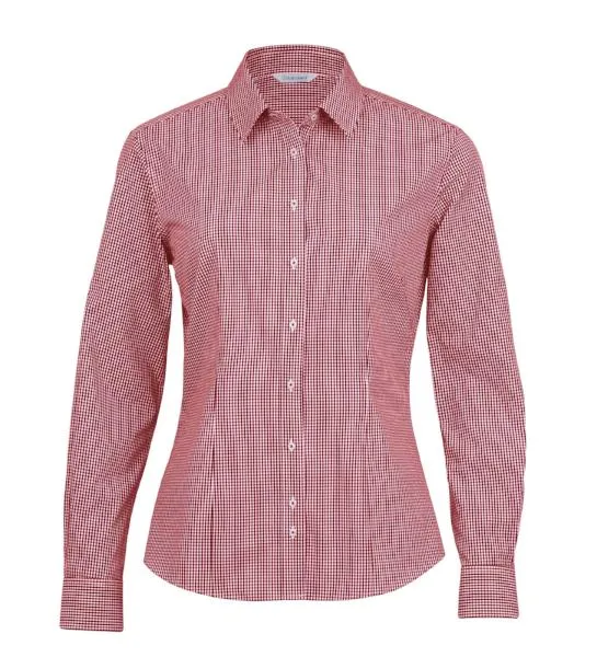 Kingston Check Womens Long Sleeve Shirt