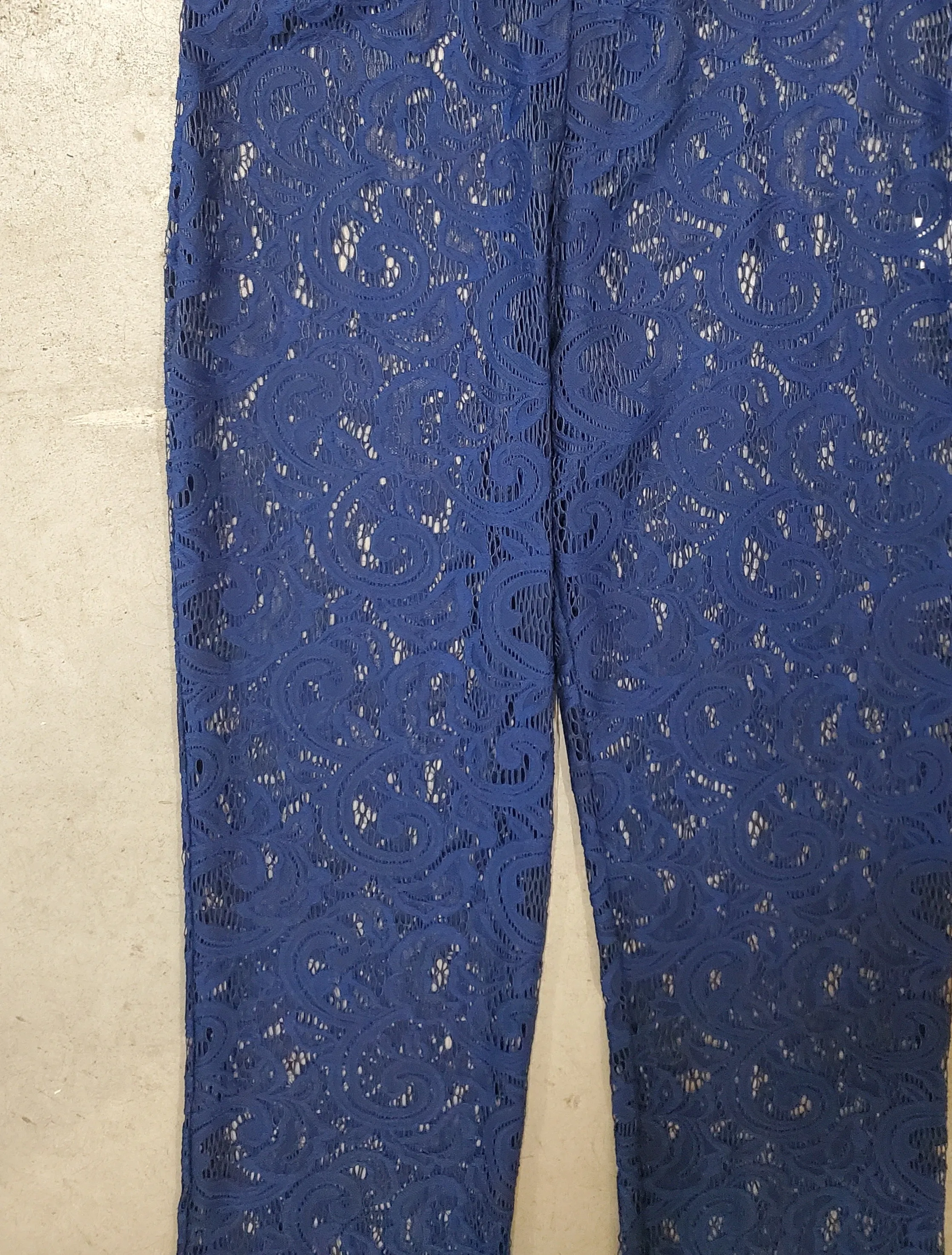 Lace Pants - Navy