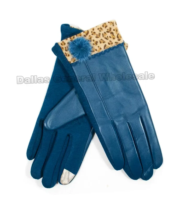 Ladies Fashion Cheetah Insulated Gloves Wholesale