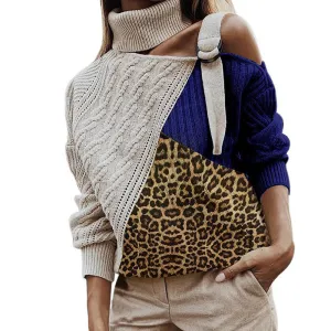 Leopard Patchwork Sweater