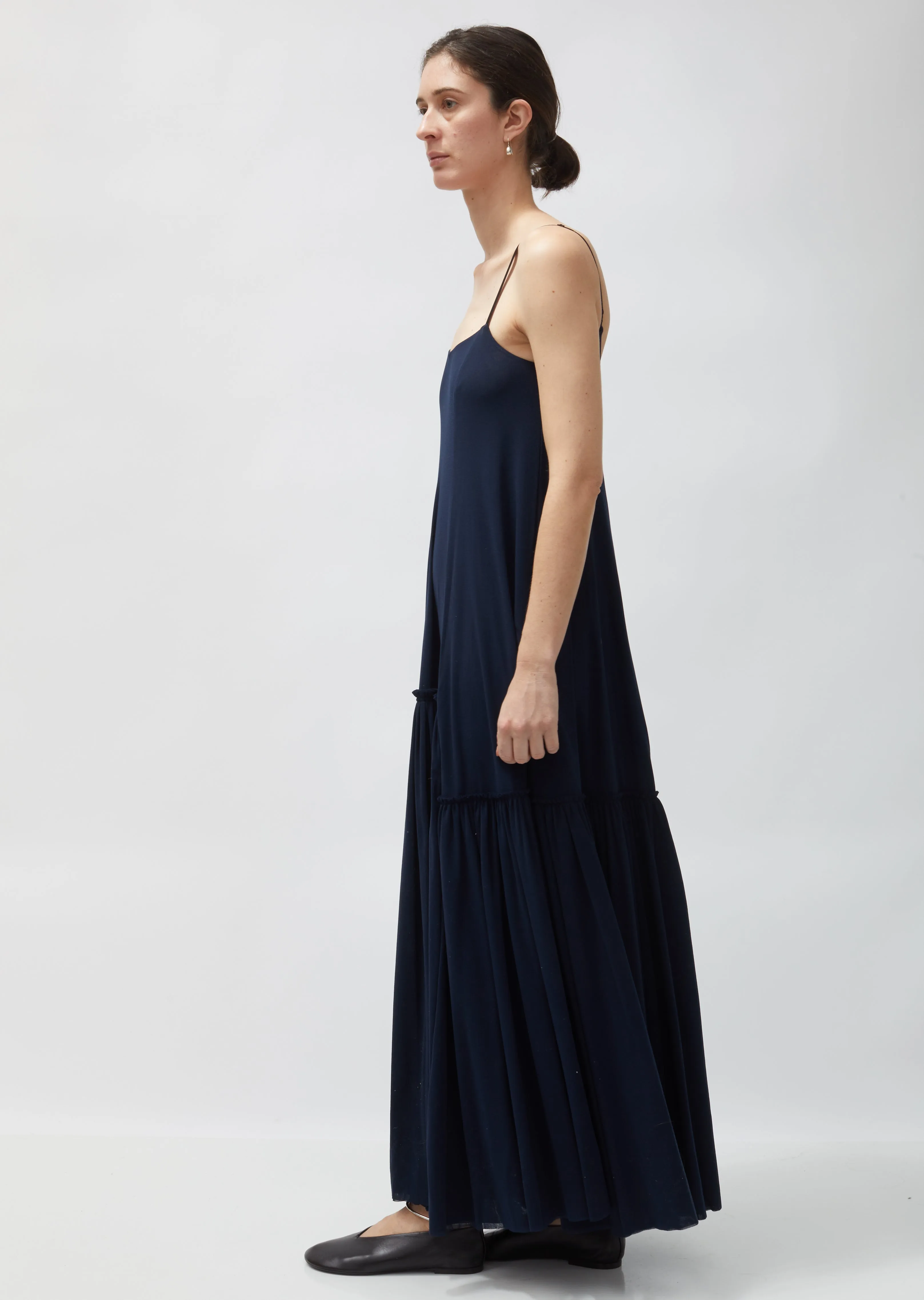 Long Crepe Slip Dress