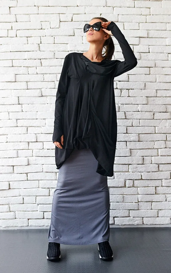 Long Sleeve Black Tunic