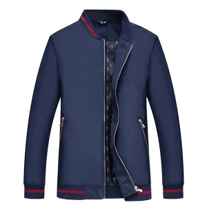 M-6XL Stand Collar Jacket