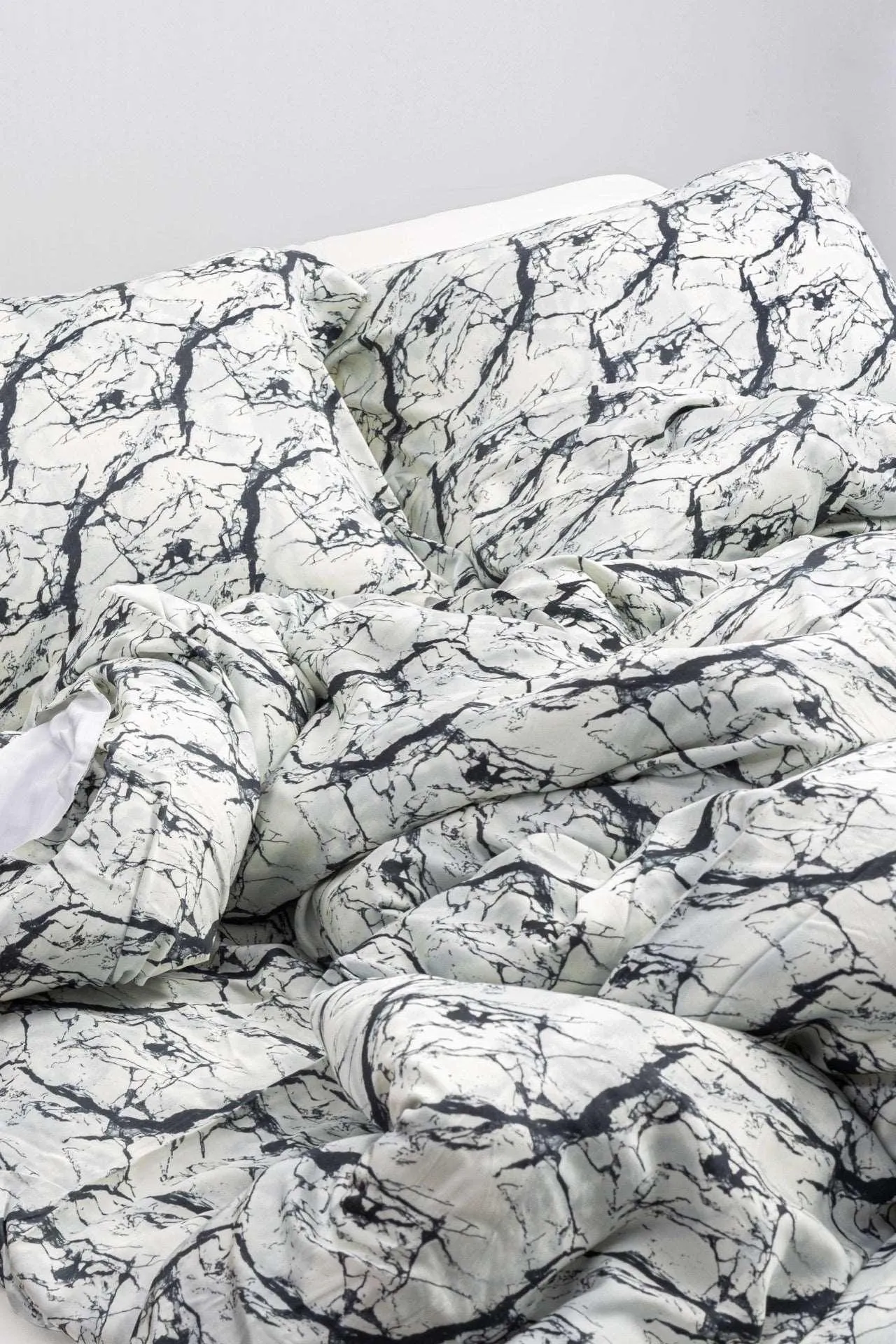 Marble Print Duvet Set