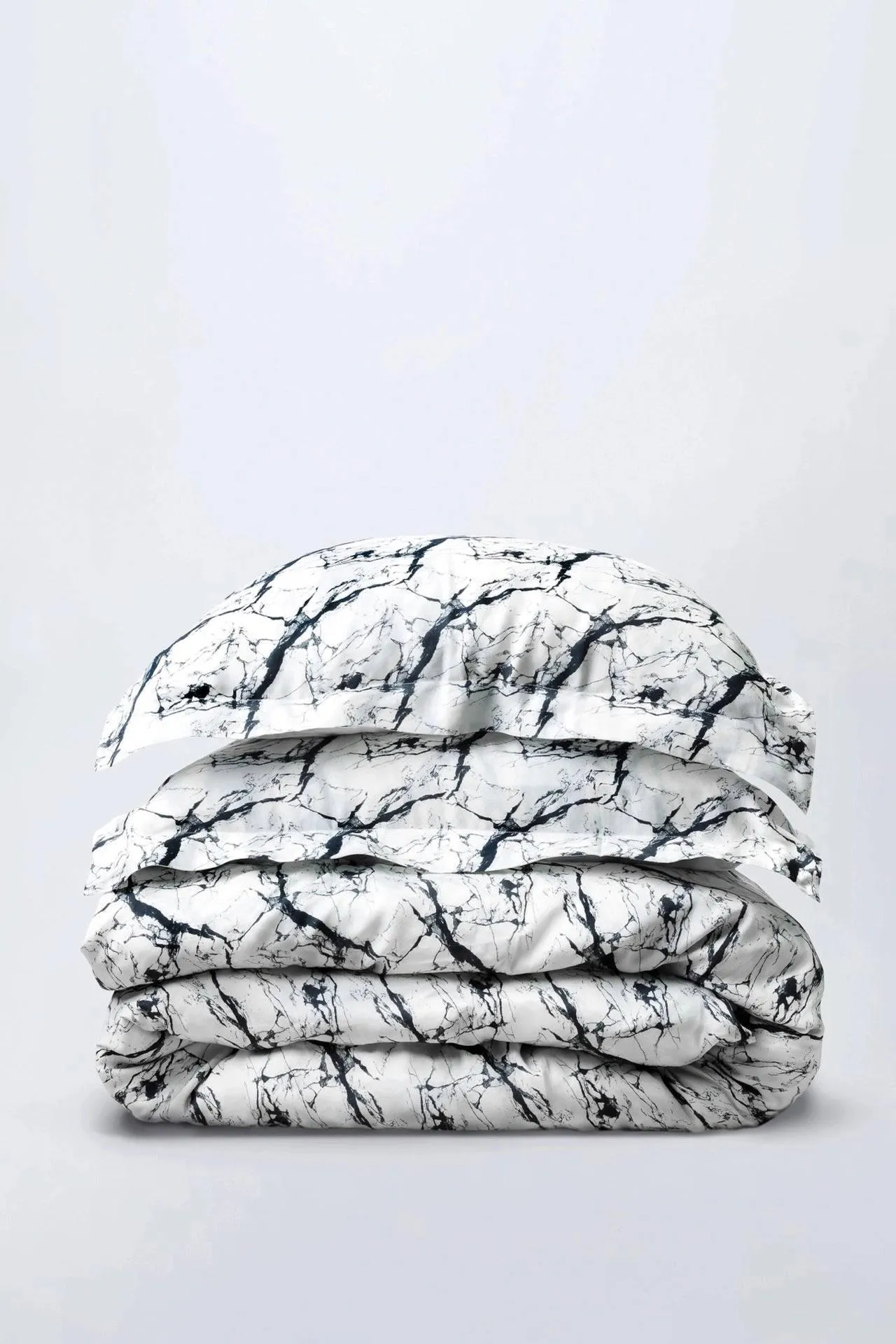 Marble Print Duvet Set