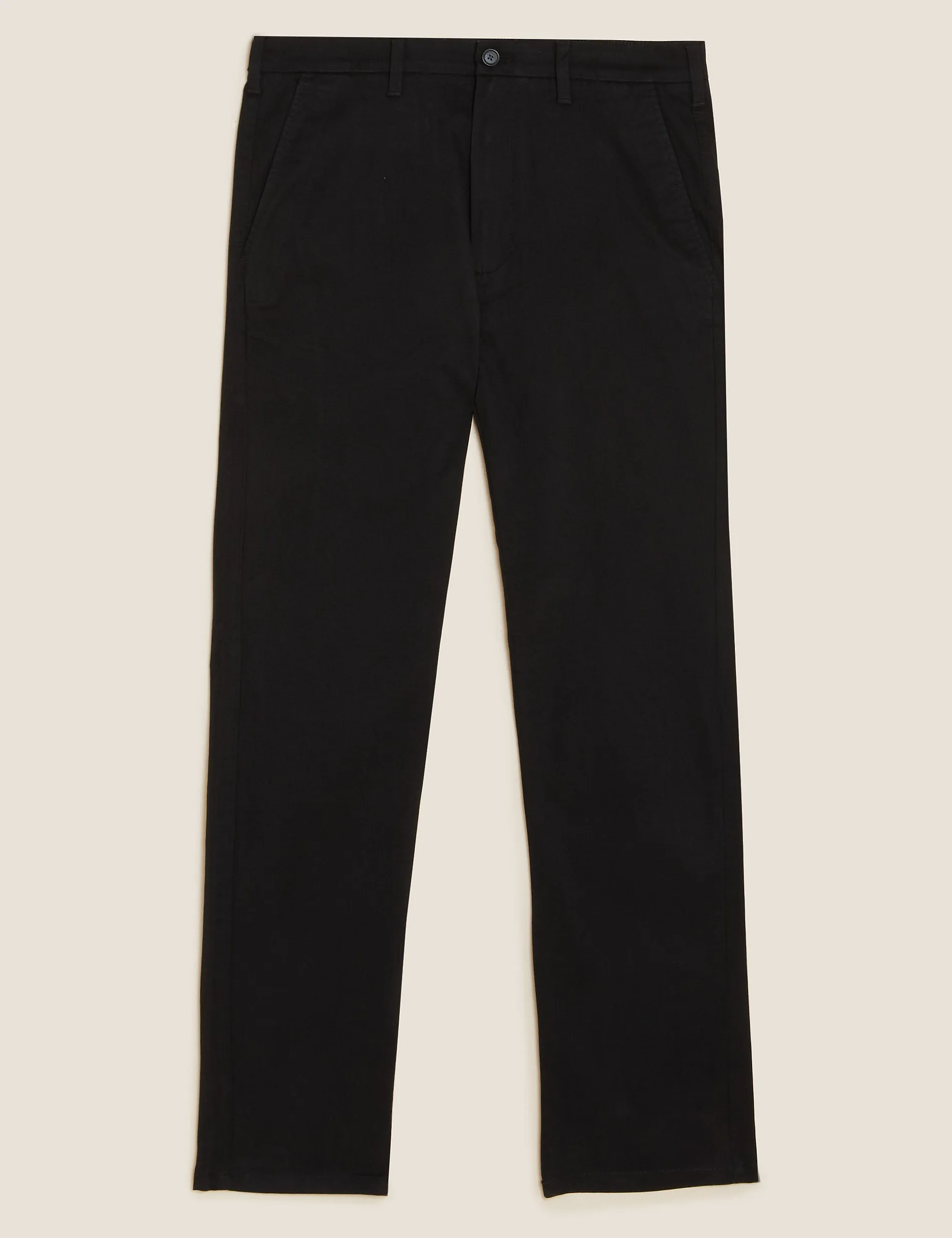 Marks & Spencer Loose Stretch Chinos, Black