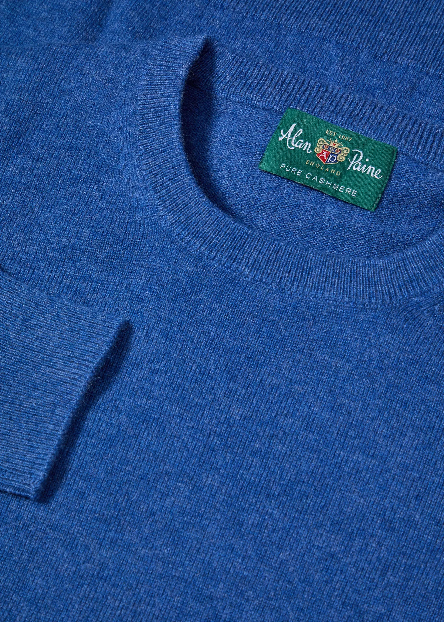 Melfort Cashmere Jumper in Denim - Regular Fit