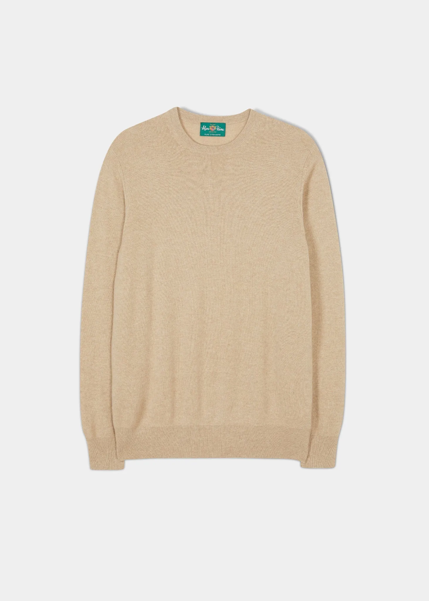 Melfort Cashmere Jumper in Linen - Regular Fit