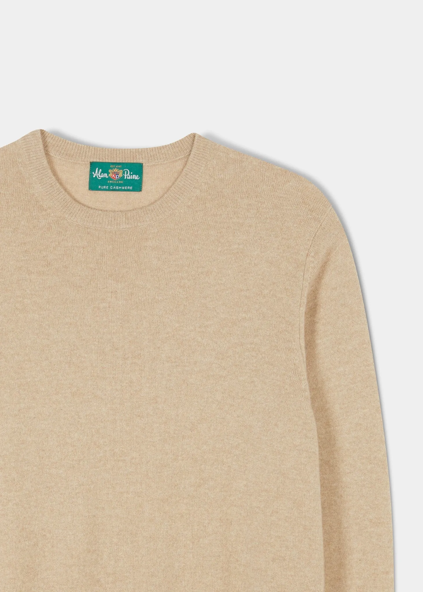 Melfort Cashmere Jumper in Linen - Regular Fit