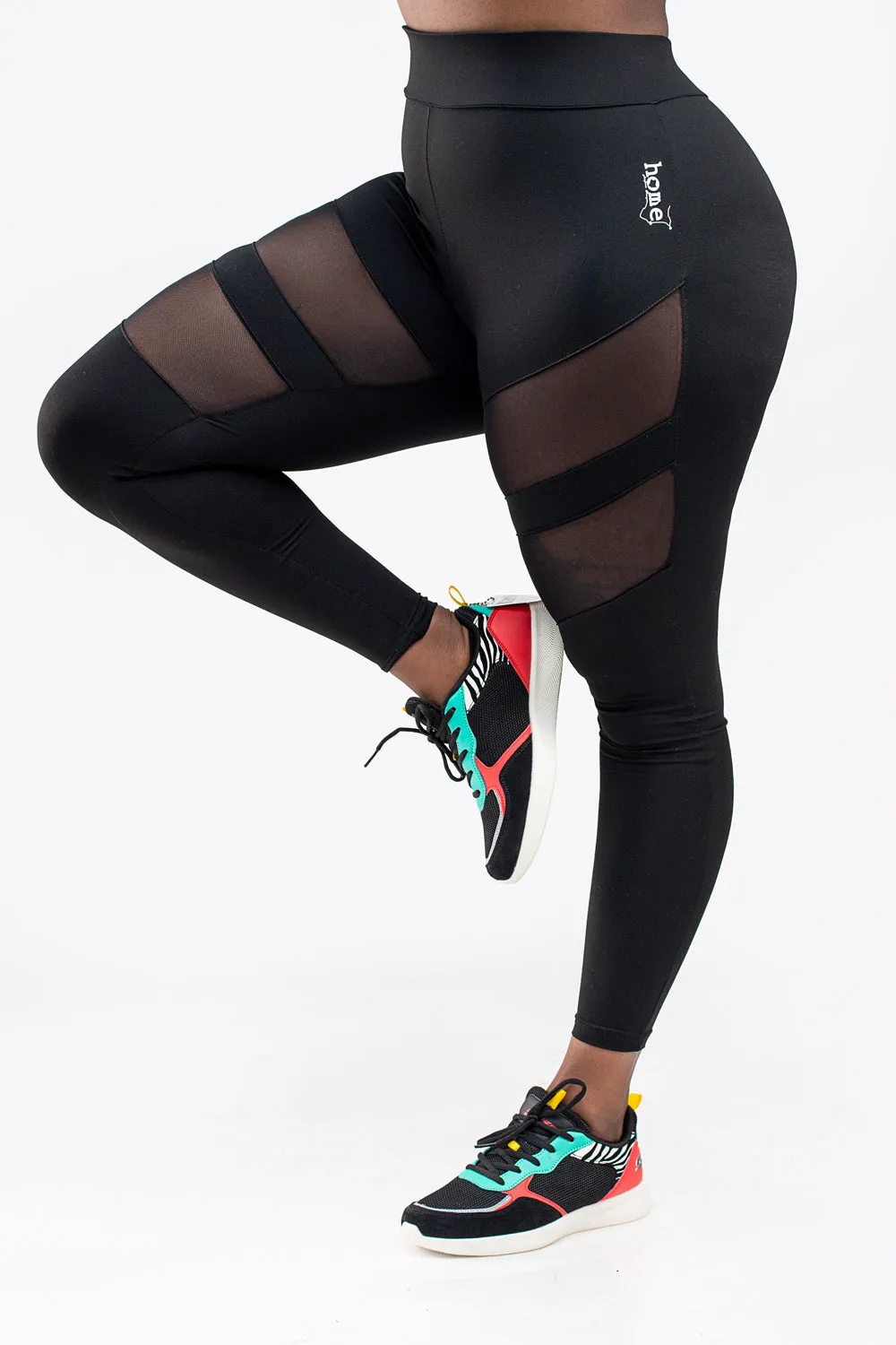 Mesh Leggings - Black