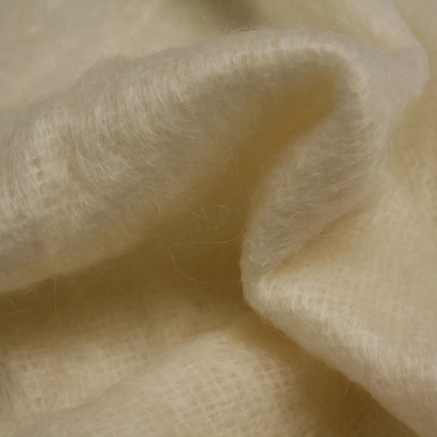 Mohair Throw - Winter White