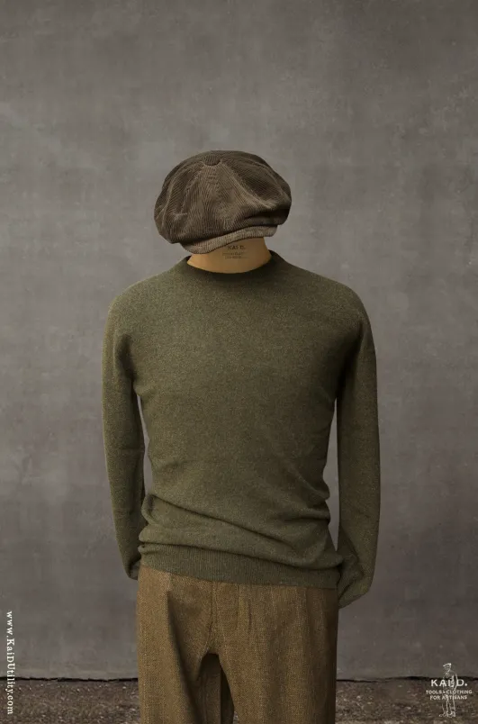 Mongolian Cashmere Sweater - Army Green - M, L, XL