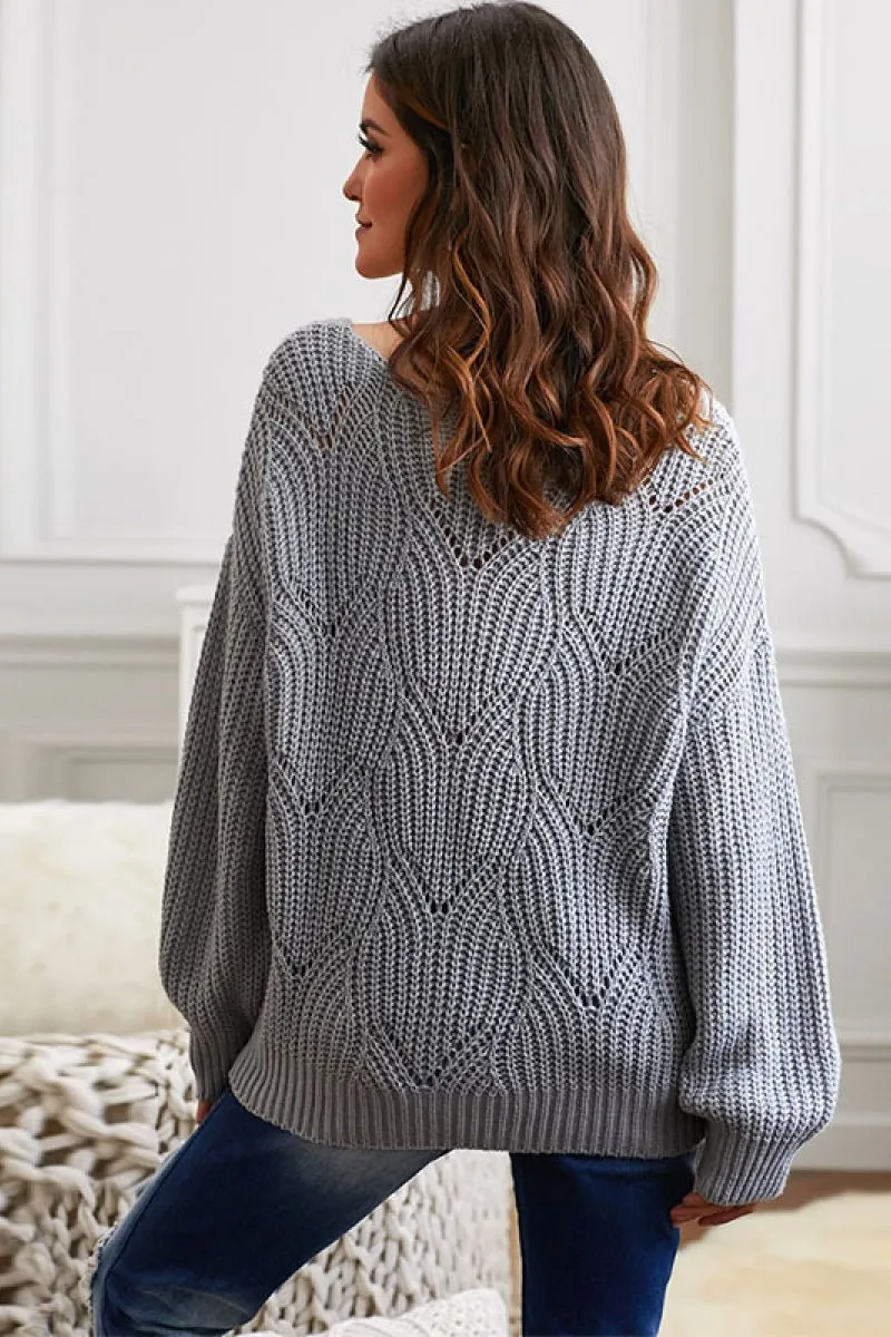 Never Enough Slouchy Drop Shoulder Sweater