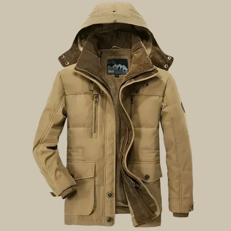 Olaf&Dave Adventure Parka | Smart Casual Waterdichte Winterjas voor Heren met Multi-Pockets